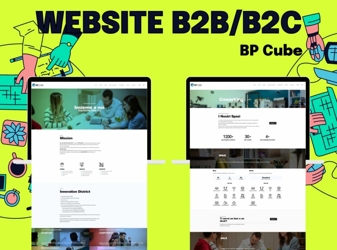 Sito web BP Cube – Progettazione del percorso del cliente per la generazione di LEAD