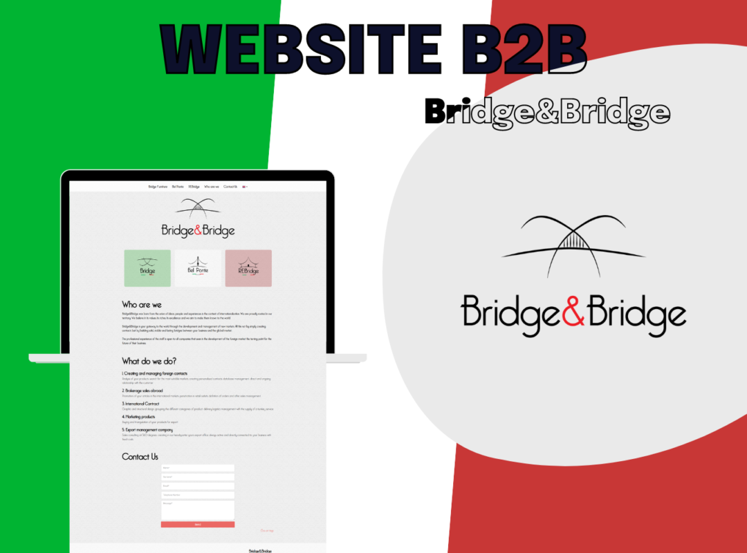 Sito Web Bridge&Bridge – Design e narrazione